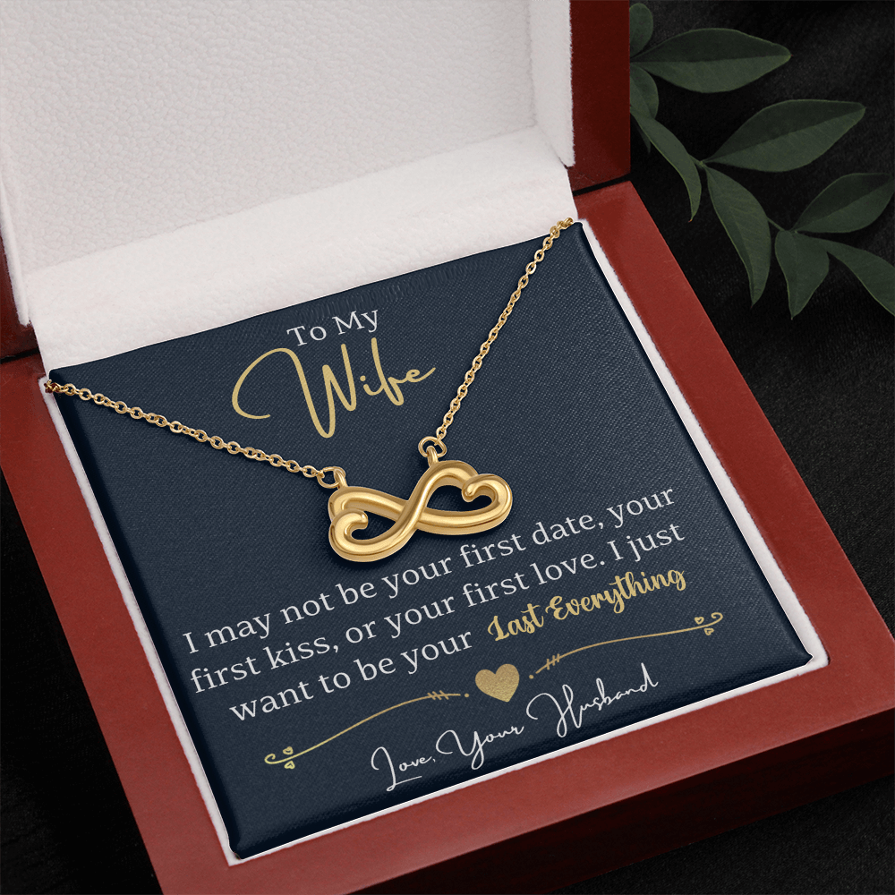 Personalized Infinity Love Necklace for Wife