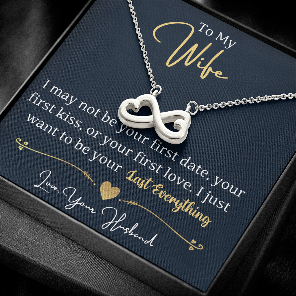 Personalized Infinity Love Necklace for Wife