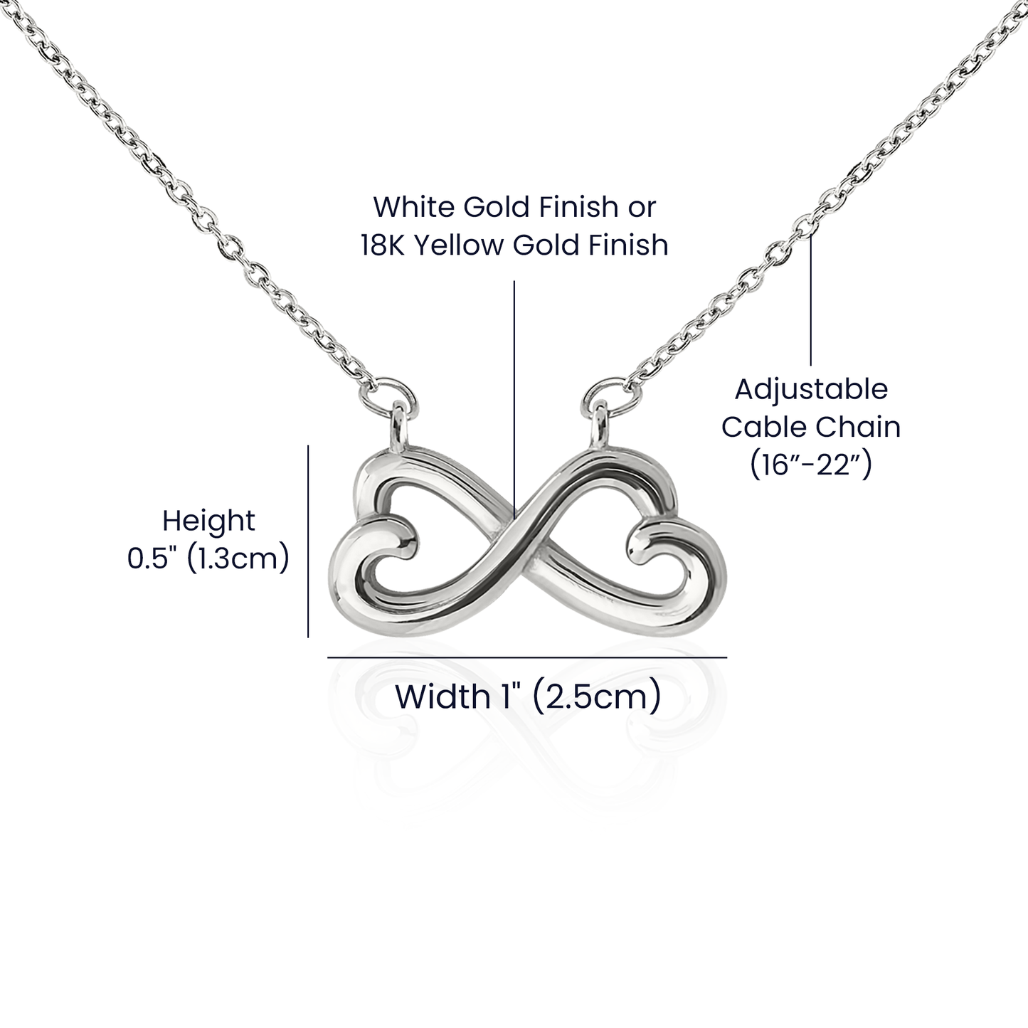 Personalized Infinity Love Necklace for Wife